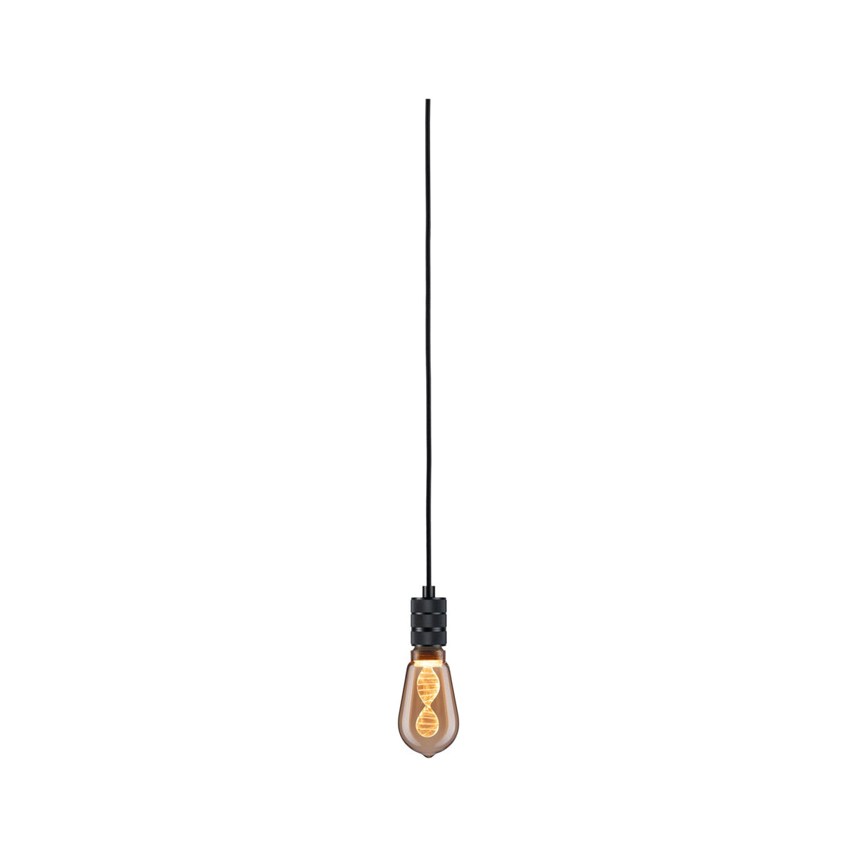 Paulmann Neordic Pendelleuchte Tilla inkl. Stecker  E27   max. 20W Schwarz dimmbar Metall