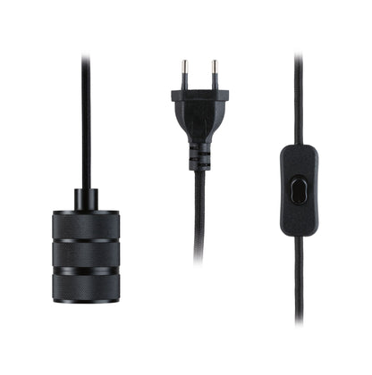 Paulmann Neordic Pendelleuchte Tilla inkl. Stecker  E27   max. 20W Schwarz dimmbar Metall