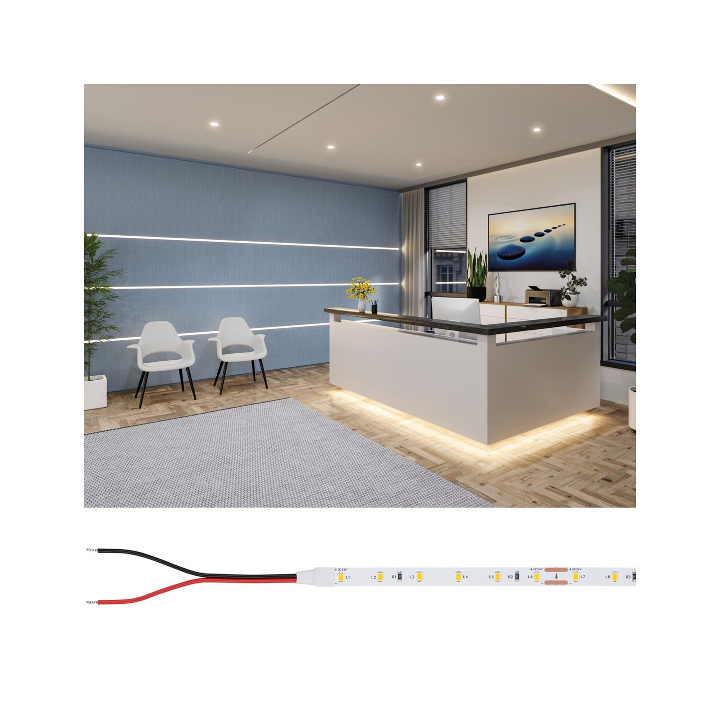 Paulmann Pro Strip LED Strip Gold P25 927 5m   22W 380lm/m 60 LEDs/m 2700K