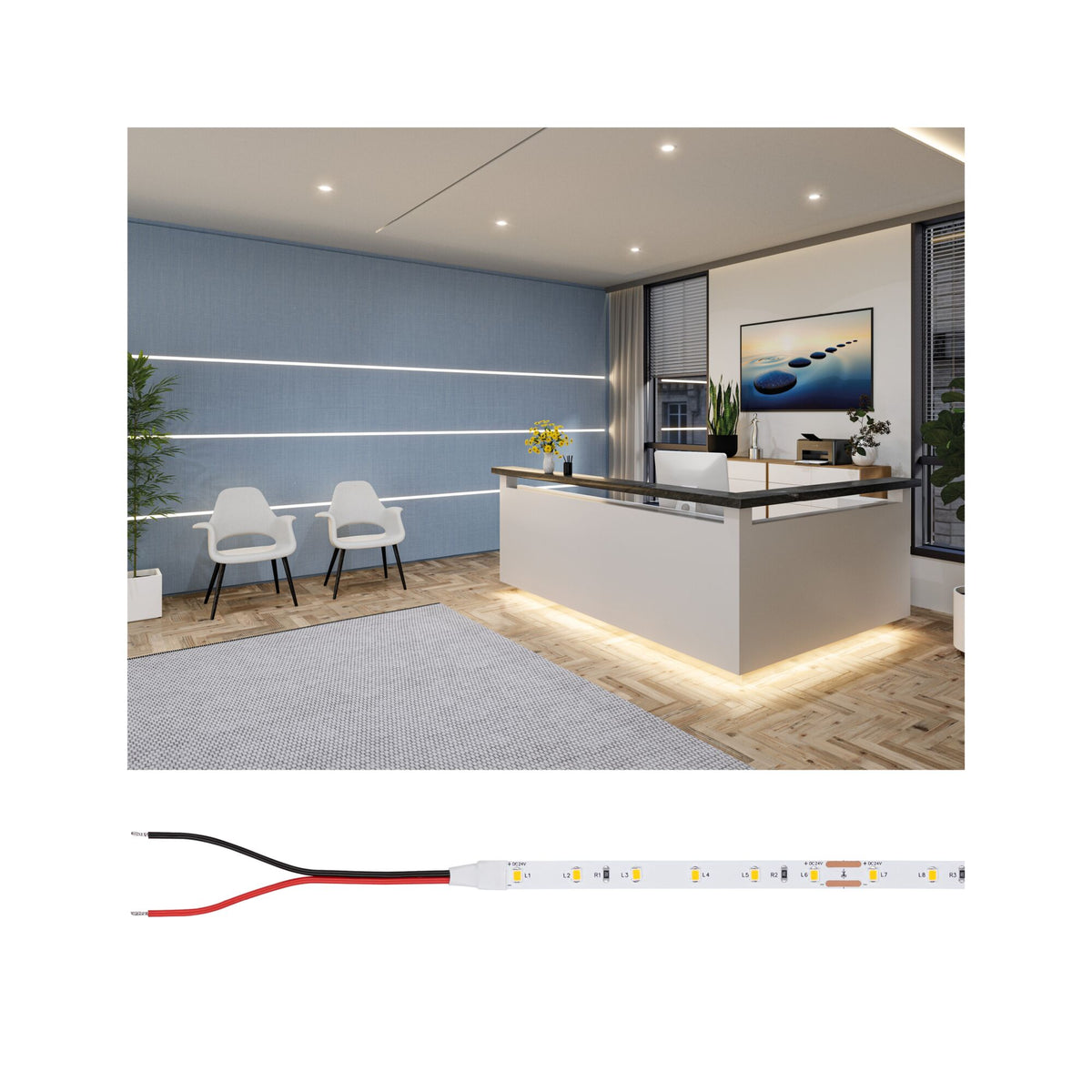 Paulmann Pro Strip LED Strip Gold P25 927 5m   22W 380lm/m 60 LEDs/m 2700K