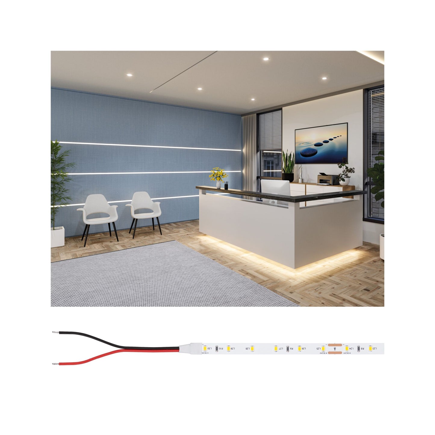 Paulmann Pro Strip LED Strip Gold P25 930 5m   22W 380lm/m 60 LEDs/m 3000K