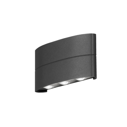 Konstsmide Chieri Wandl. 8W LED Aluminium, anthrazit, IP54
