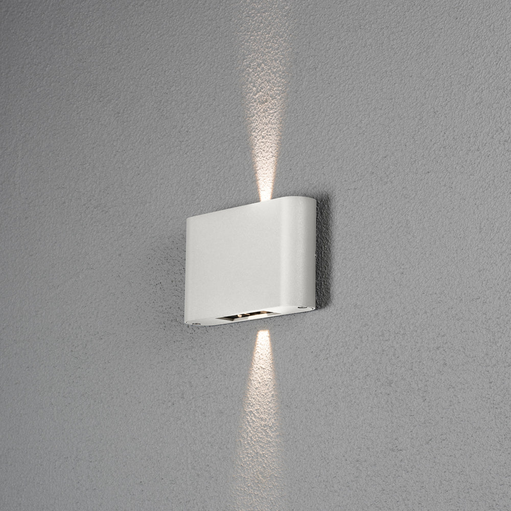 Konstsmide Chieri Wandl. 2x6W LED weiss, verstellbarer Lichtaustritt