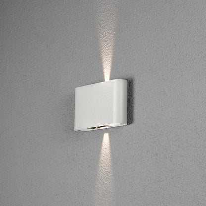 Konstsmide Chieri Wandl. 2x6W LED weiss, verstellbarer Lichtaustritt