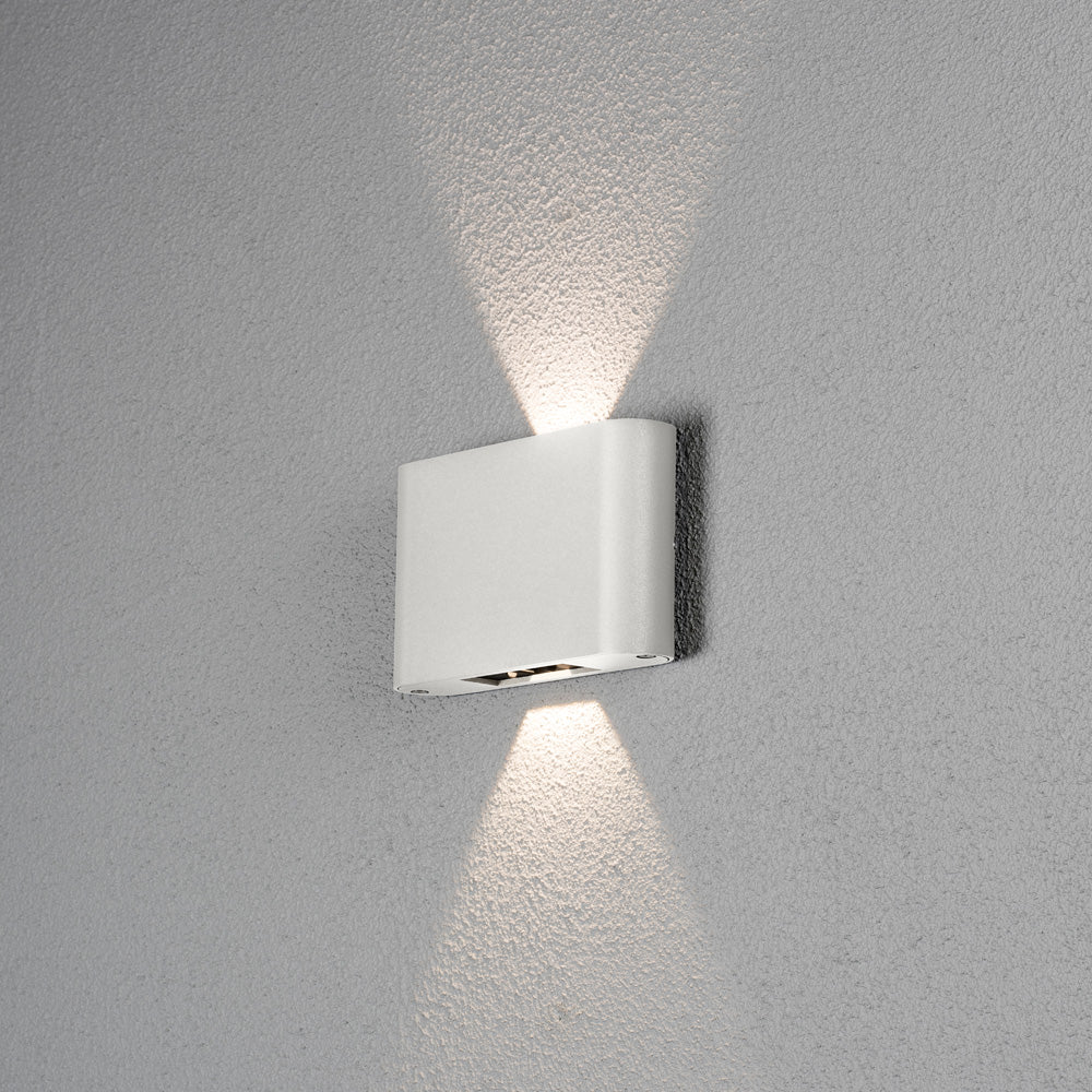 Konstsmide Chieri Wandl. 2x6W LED weiss, verstellbarer Lichtaustritt