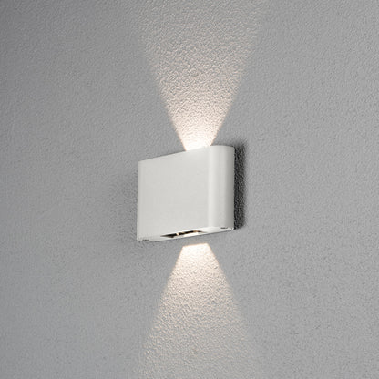 Konstsmide Chieri Wandl. 2x6W LED weiss, verstellbarer Lichtaustritt