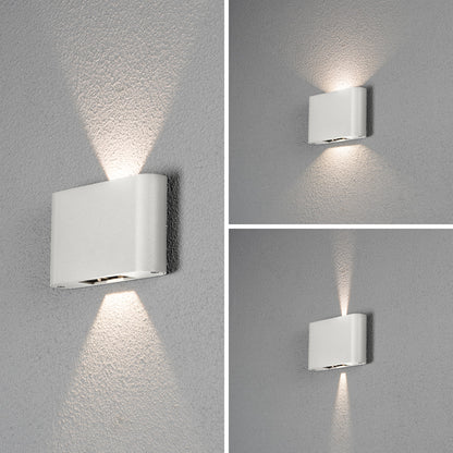 Konstsmide Chieri Wandl. 2x6W LED weiss, verstellbarer Lichtaustritt