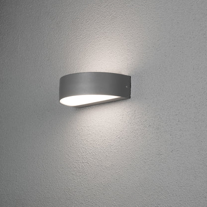 Konstsmide Monza Wandl. 2x4,5W LED anthrzi, IP54, inkl. 3x Ziffern 0-9