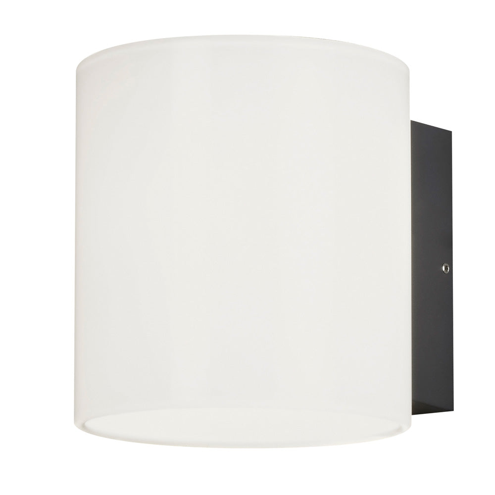 Konstsmide Foggia Wandleuchte High Power LED 10W anthrazit/opal Glas