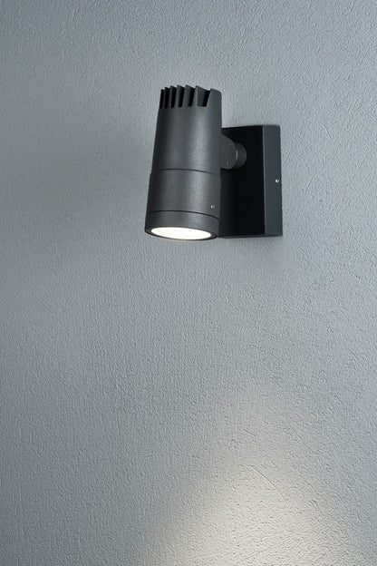 Konstsmide Andria Wandl. 9W High Power LED anthr. verstellb. Lichtaus.