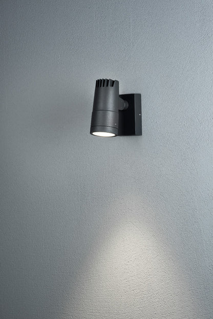 Konstsmide Andria Wandl. 9W High Power LED anthr. verstellb. Lichtaus.
