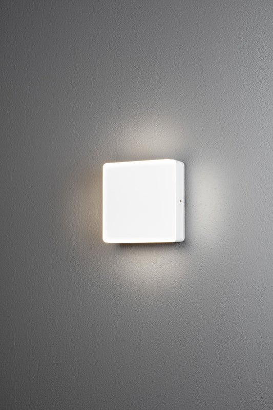 Konstsmide Cesena Wandleuchte weiss 10W HP LED, Dämmerungssensor