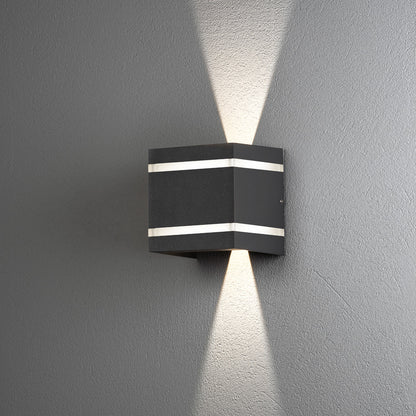 Konstsmide Cremona Wandleuchte anthrazit 2x3W High Power LED