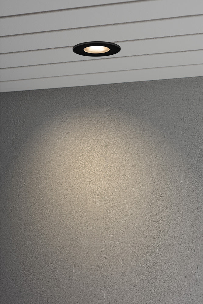 Konstsmide Einbaustr. HP LED 6W schwarze Glasfront