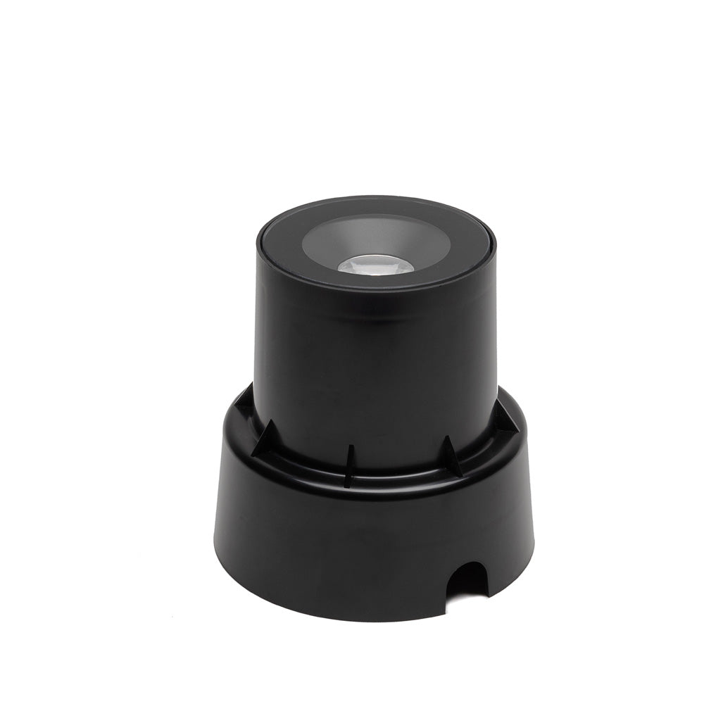 Konstsmide Bodenstr. HP LED 6W schwarze Glasabdeckung
