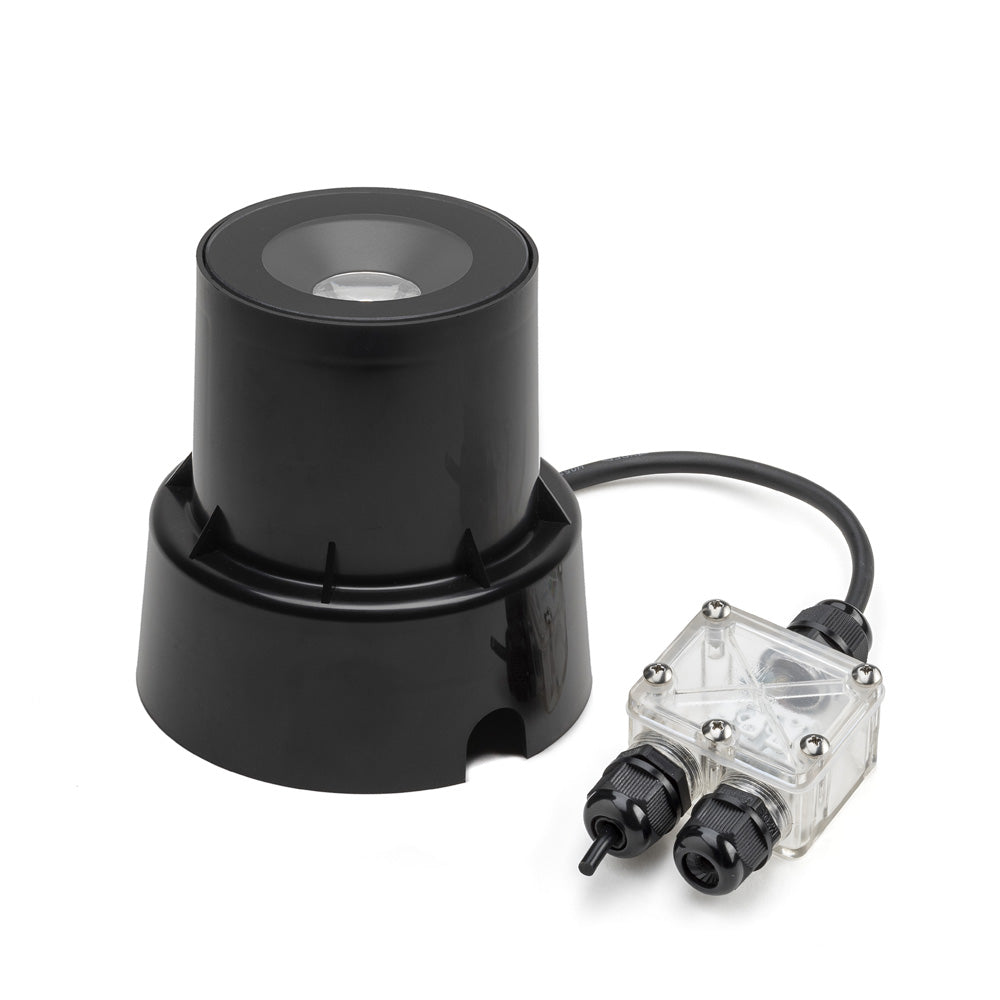 Konstsmide Bodenstr. HP LED 6W schwarze Glasabdeckung