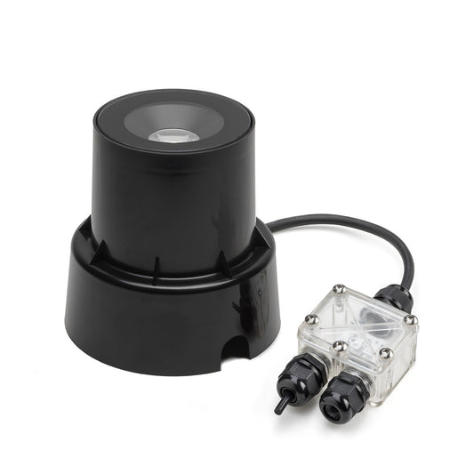 Konstsmide Bodenstr. HP LED 6W schwarze Glasabdeckung