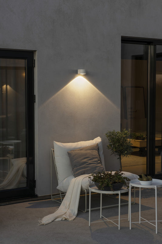 Konstsmide Gala LED Kristall-Linsen-Wandleuchte ab weiss 6W