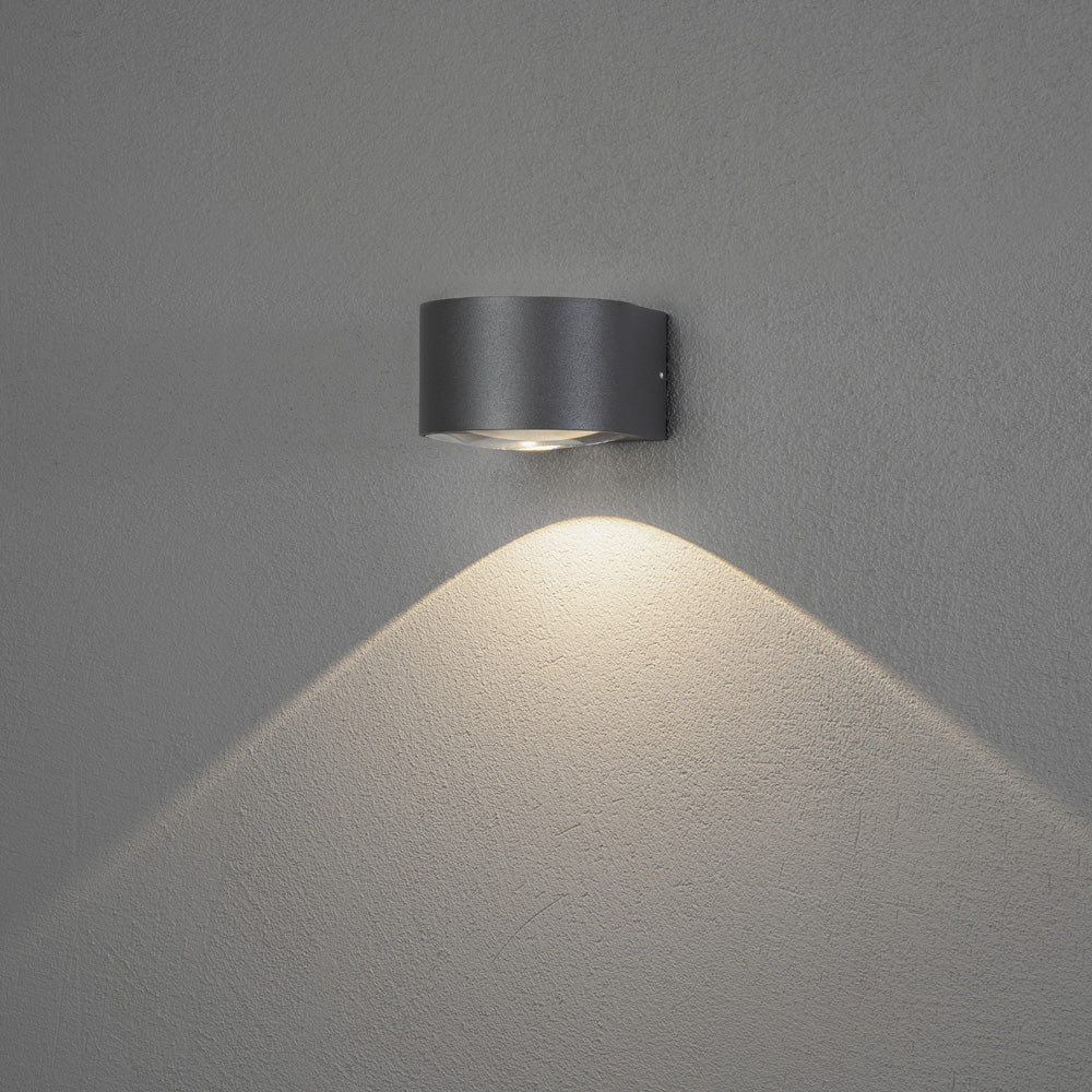 Konstsmide Gala LED Kristall-Linsen-Wandleuchte ab schwarz 6W