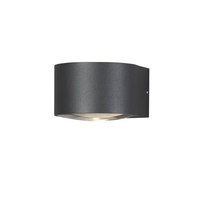 Konstsmide Gela LED Kristall-Linsen-Wandleuchte ab/auf anthrazit 2x6W