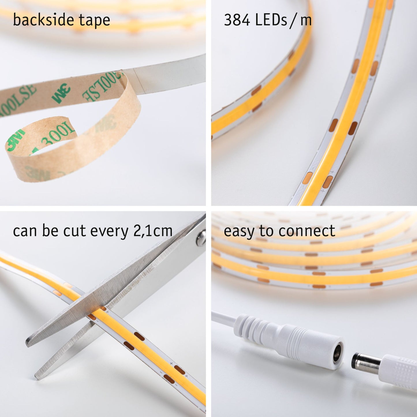 Paulmann SimpLED LED Strip COB Basisset 1,5m   7W 750lm 384LEDs/m 3000K 12VA