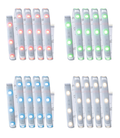 Paulmann MaxLED 250 LED Strip RGBW Basisset Smart Home Zigbee beschichtet 1,5m  IP44 9W 300lm 30LEDs/m RGBW+ 24VA