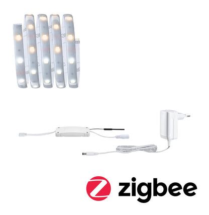 Paulmann MaxLED 250 LED Strip Tunable White Basisset Smart Home Zigbee beschichtet 1,5m  IP44 6W 405lm 30LEDs/m Tunable White 24VA