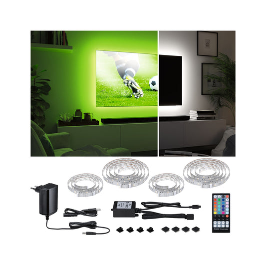 Paulmann MaxLED 250 LED Strip TV Comfort Basisset 65 Zoll 4,3m   22W 234lm/m 28LEDs/m RGBW+ 24VA