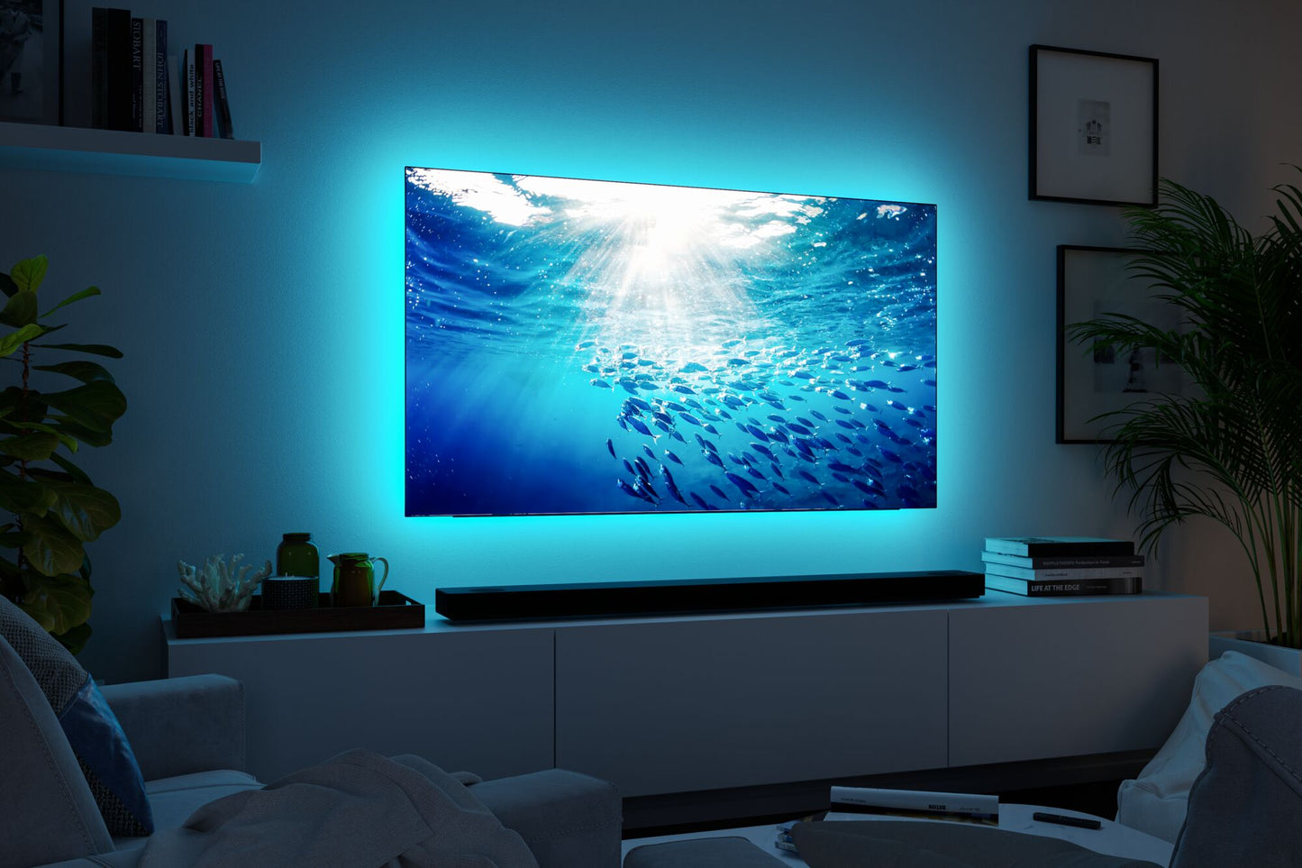 Paulmann MaxLED 250 LED Strip TV Comfort Basisset 75 Zoll 5,1m   25,5W 230lm/m 28LEDs/m RGBW+ 36VA