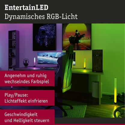Paulmann EntertainLED Lightbar Dynamic RGB 30x30mm   2x0,6W 2x24lm  RGB