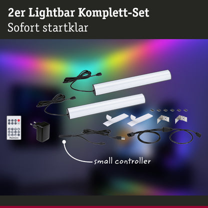 Paulmann EntertainLED Lightbar Dynamic RGB 30x30mm   2x1W 2x48lm  RGB