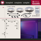 Paulmann USB LED Strip TV-Beleuchtung 75 Zoll 3,1m   5W  60LEDs/m RGB+
