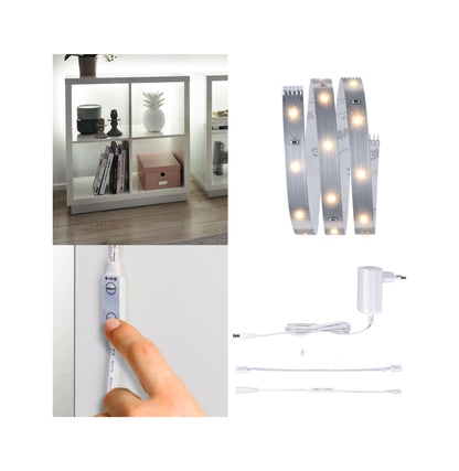 Paulmann MaxLED 250 LED Strip Regal Comfort Basisset 1m   4W 300lm/m 30LEDs/m 2700K 12VA