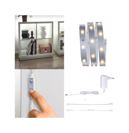 Paulmann MaxLED 250 LED Strip Regal Comfort Basisset 1m   4W 300lm/m 30LEDs/m 2700K 12VA