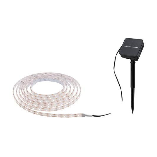 Paulmann Solar LED Stripe mit Dämmerungssensor IP44 3m 2700K 0,3W   Schwarz