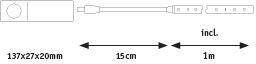 Paulmann LED Mobil Stripe 1m 3.000K batteriebetrieben inkl. Bewegungsmelder