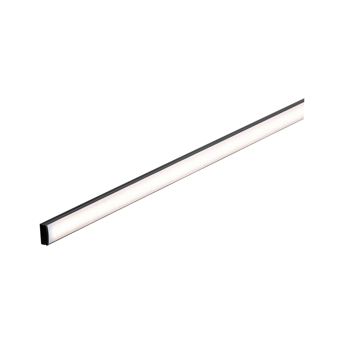 Paulmann Base Profil mit weißem Diffusor 2m schwarz eloxiert/weiß Alu/Kunststoff