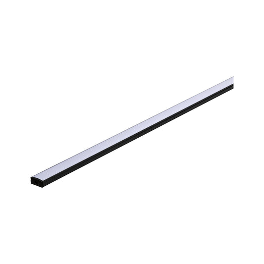 Paulmann Base Profil mit weißem Diffusor 1m schwarz eloxiert/weiß Alu/Kunststoff