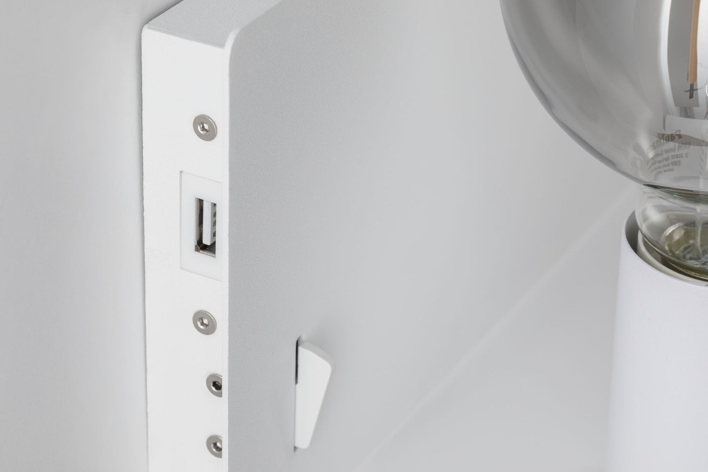 Paulmann Wandleuchte mit Ablage Devara E27 max. 40W Weiß/Metall