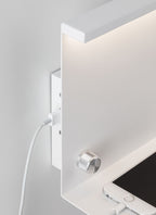Paulmann LED Wandleuchte mit Ablage Jarina 4,5 W Weiß/Metall