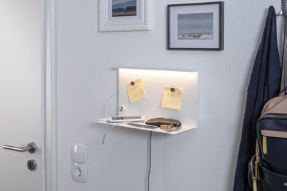 Paulmann LED Wandleuchte mit Ablage Jarina 4,5 W Weiß/Metall