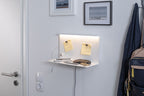 Paulmann LED Wandleuchte mit Ablage Jarina 4,5 W Weiß/Metall