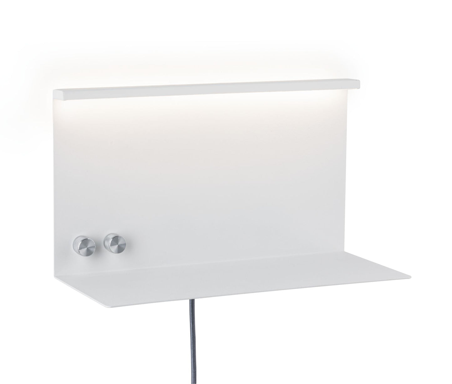 Paulmann LED Wandleuchte mit Ablage Jarina 4,5 W/ 1,6 W Weiß/Metall