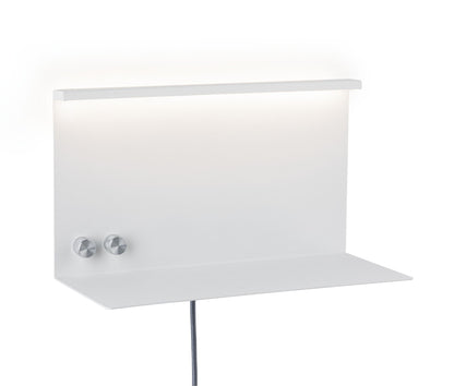 Paulmann LED Wandleuchte mit Ablage Jarina 4,5 W/ 1,6 W Weiß/Metall
