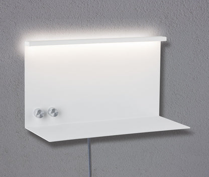 Paulmann LED Wandleuchte mit Ablage Jarina 4,5 W/ 1,6 W Weiß/Metall