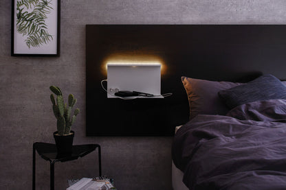 Paulmann LED Wandleuchte mit Ablage Jarina 4,5 W/ 1,6 W Weiß/Metall
