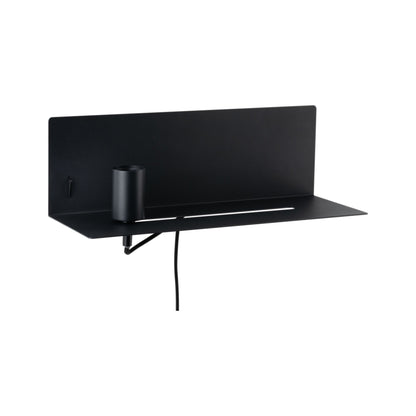 Paulmann Wandleuchte mit Ablage Devara E27 max. 40W SchwarzMetall
