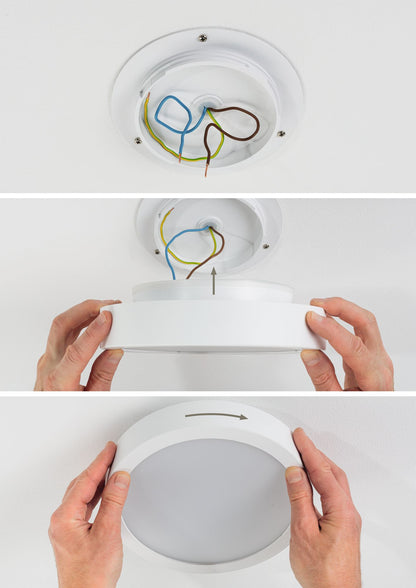 Paulmann WallCeiling HomeSpa Aviar IP44 LED 13W 4000K 220mm Weiß 230V Kunststoff