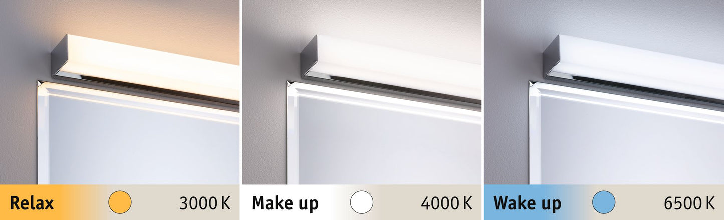 Paulmann WallCeiling HomeSpa Tova IP44 TunW LED 8,7W 900mm Chrom/Weiß 230V Metall/Acryl
