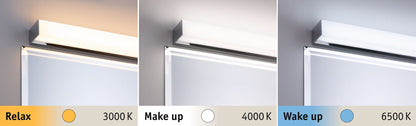 Paulmann WallCeiling HomeSpa Tova IP44 TunW LED 8,7W 900mm Chrom/Weiß 230V Metall/Acryl